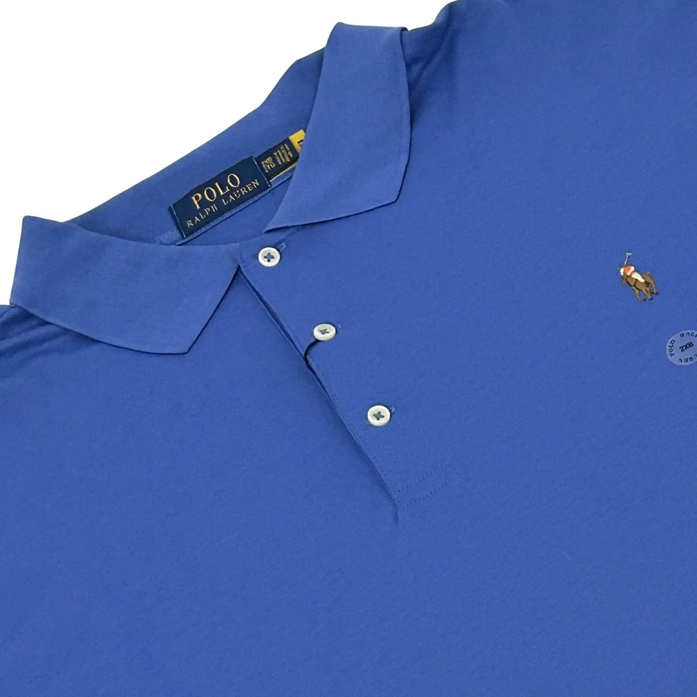 Polo Ralph Lauren Polo Shirt Mens 2XB Blue Short Sleeve Classic Fit Cotton NEW
